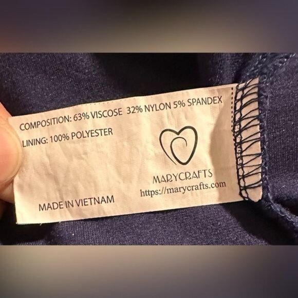 Marycrafts Womens Office Square Neck Midi Dress Size 14 Back Zipper Sheath Fit - Picture 8 of 8